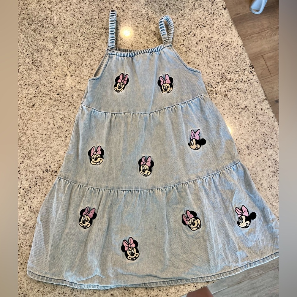Disney Minnie Mouse X Primark dress denim little girl size 5-6